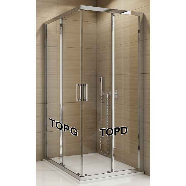 SanSwiss TOPD 1200 50 07 Pravý díl sprchového koutu 120 cm, aluchrom/sklo