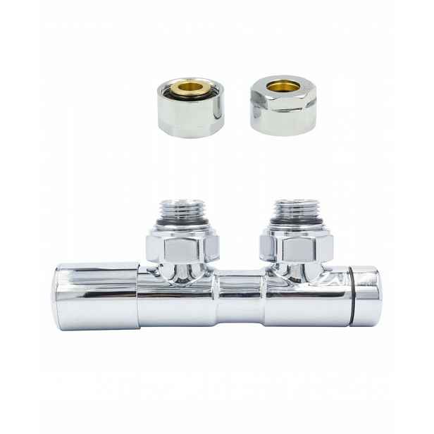 Ventil reg 50 mm Twins chrom levý Cu