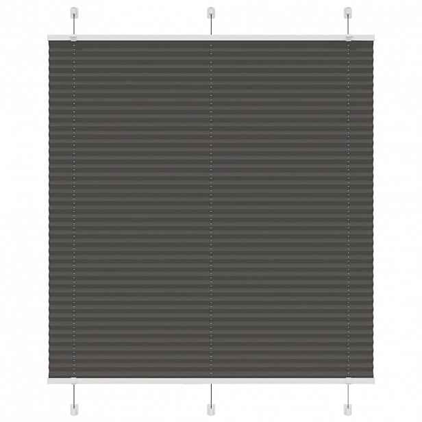 vidaXL Plisovaná roleta černá 120x150 cm Šířka látky 119,4cm Polyester