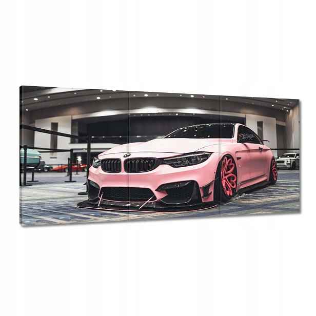 Obrazy 210x100 Růžové Bmw Auto
