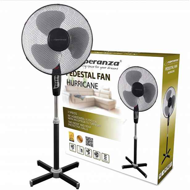 Podlahový Stojací ventilátor Tajfun Do Domácnosti Práce Tichý Pevný Výkonný