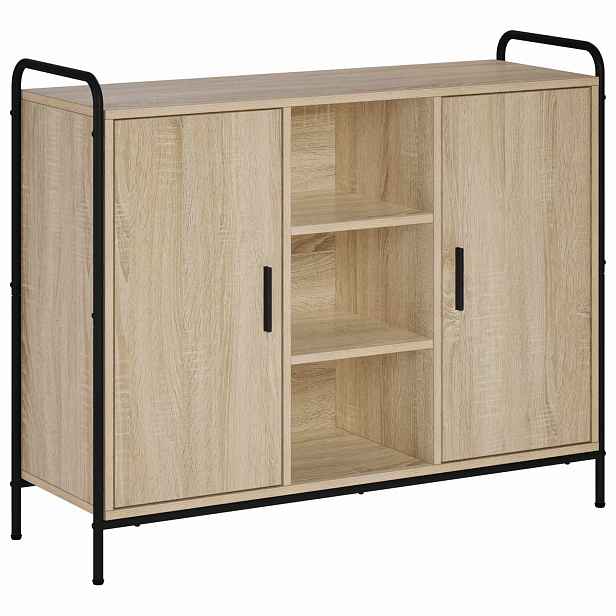 vidaXL Servírovací skříň Dub sonoma 97 x 33 x 81 cm Kompozitní dřevo
