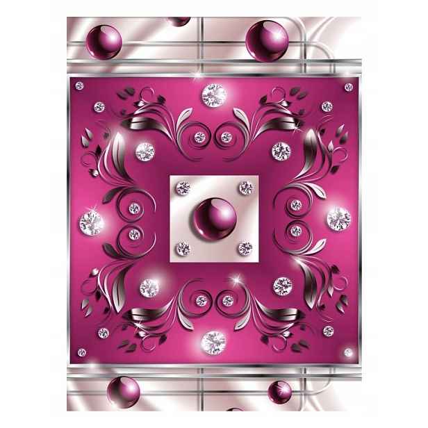 Fototapeta Růžový lesk Květiny diamanty styl glamour 206x275 lepidlo