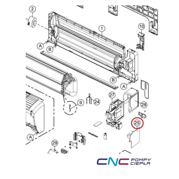 Panasonic CWA73C7154 Electronic Controller Základní deska pro jednu CS-E9PKEA