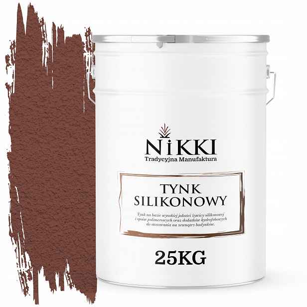 Silikonová Omítka Fasádní Barva Tmavě Hnědá F326 25KG Zrno 1.0mm