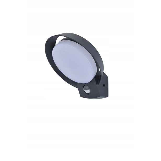 Venkovní nástěnné svítidlo Lutec Polo Led 16W antracit IP54 s pohybovým senzorem