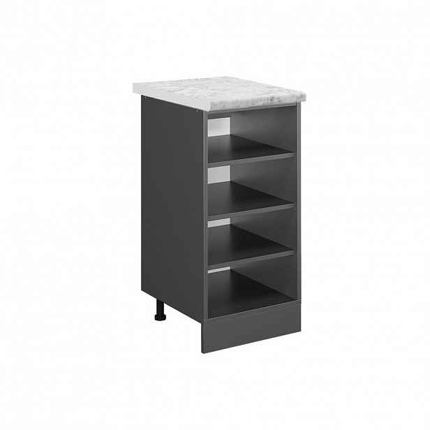 Vicco POLICE KUCHYŇ R-Line Antracit 40 cm PD Mramor