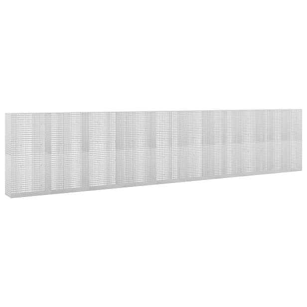 vidaXL Gabion s drátem 3,5 mm a sítem 5x2,5 cm 950x50x200 cm
