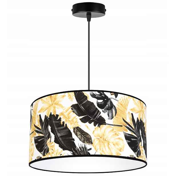 Závěsné Stropní Svítidlo S Jedním Stínítkem Zlaté Led Květiny