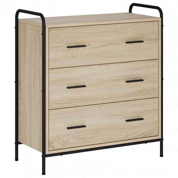 vidaXL Servírovací skříň Dub sonoma 97 x 33 x 81 cm Kompozitní dřevo