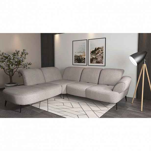 Sit & More ROHOVÁ SEDAČKA, textil, barvy stříbra