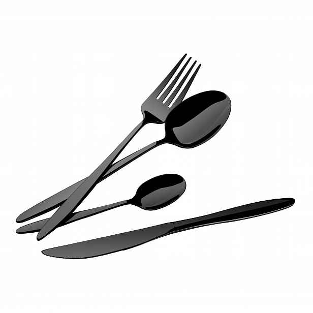 BH-3063 Sada příborů lesk 24 ks Berlinger Haus Shiny Black Edition