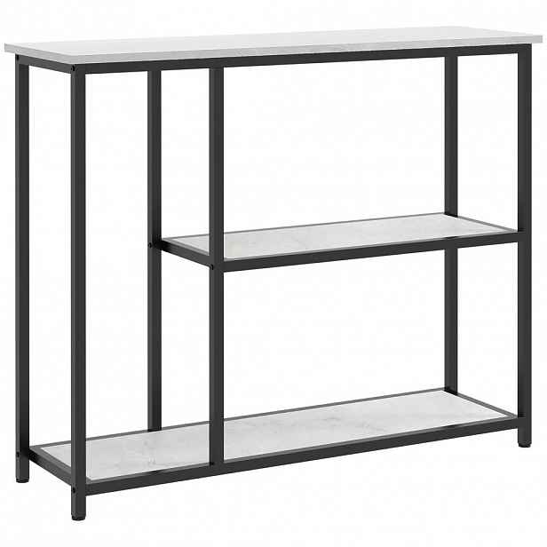 HOMCOM KONZOLOVÝ STOLEK 2 police, 100L x 30B x 80H cm