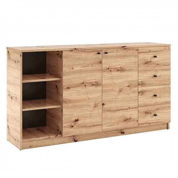 Široká komoda GIDOEN - dub artisan