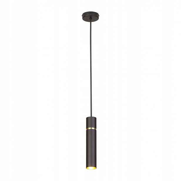 Závěsná lampa Lynx Černá Zlatá Tuba 1xE14 6x80 cm Stropní svítidlo do pokoje