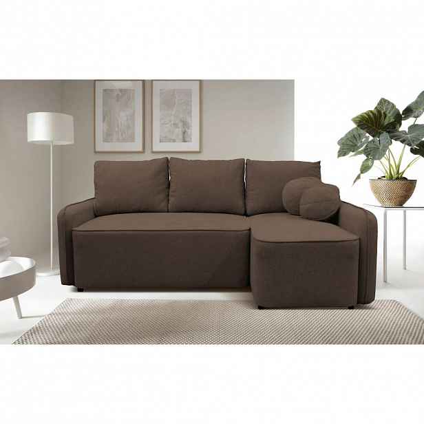 MID.YOU ROHOVÁ SEDAČKA, textil, hnědá