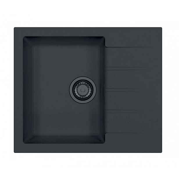 Alveus Cadit - Granitový dřez 59x50 cm, deep black 1149151