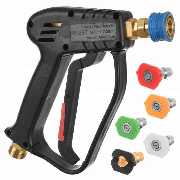 Pistole komplet tryska na rychlospojku 1/4" závit M22 pro Karcher Hd Hds