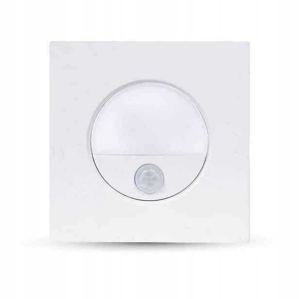 Schodišťové svítidlo 3W Led senzor pohybu 230V bílé V-tac