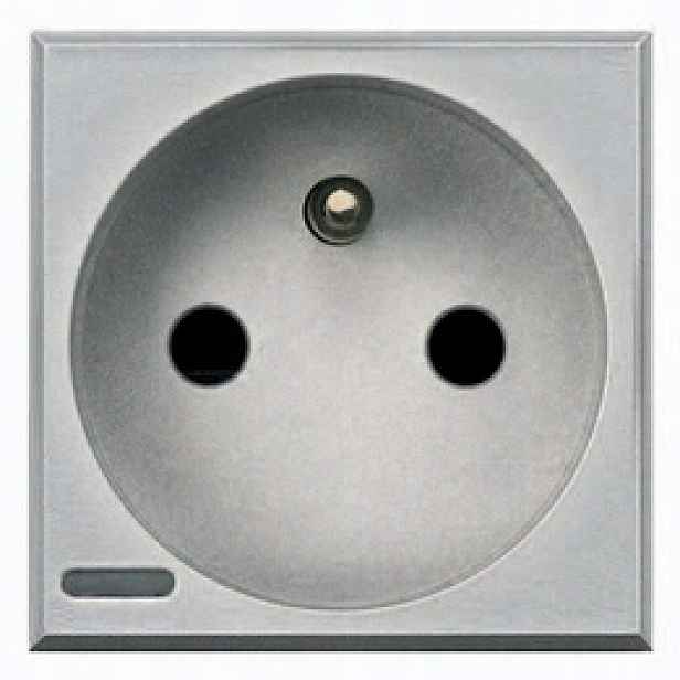 Axolute Zásuvka 2P Z 16A Aluminium Bticino HC4142