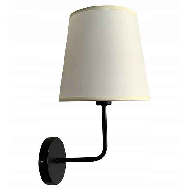 Černá a béžová matná nástěnná lampa E14 Pasteri Candellux