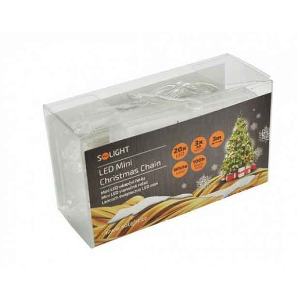 Vánoční osvětlení Solight 1V50W, LED, bílé, 3m