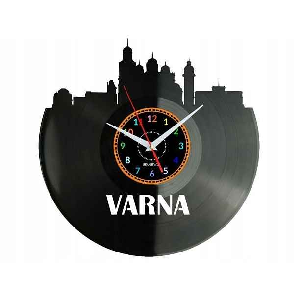 Varna Dárek Originální dekorace do domu Hodiny z vinylové desky