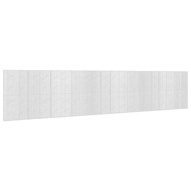 vidaXL Gabion s drátem 3,5 mm a sítem 5x2,5 cm 1000x10x200 cm