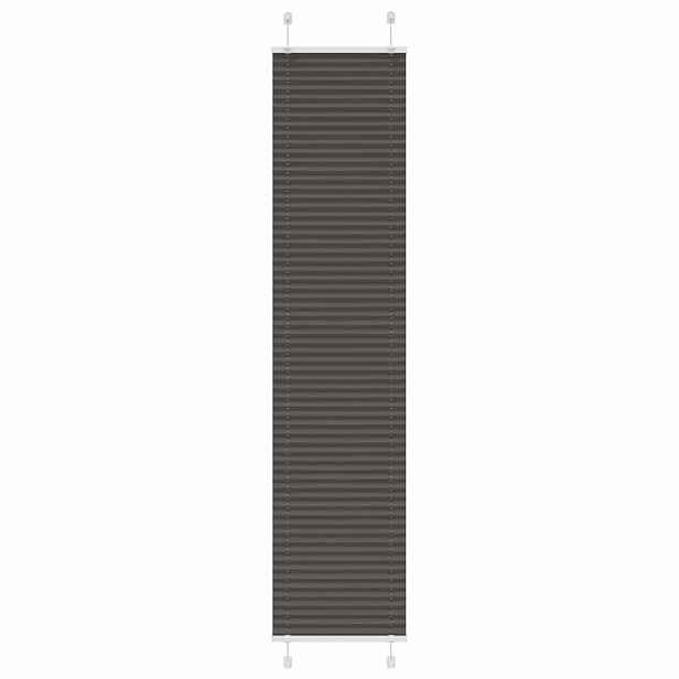 vidaXL Plisovaná roleta černá 50x200 cm Šířka látky 49,4 cm Polyester
