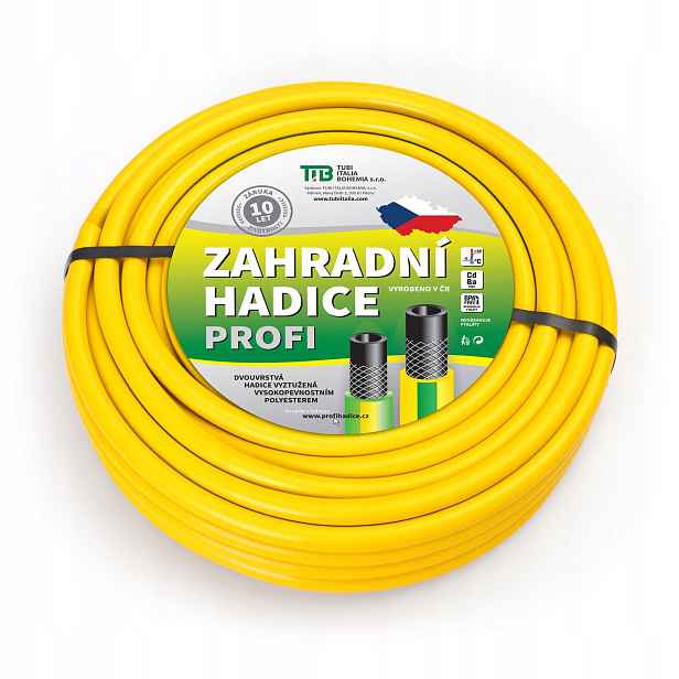 Zahradní hadice žlutá Profi 1" 25 m