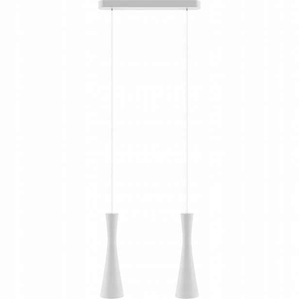 Bílá Závěsná Lampa, Dvojitá Led Závěsná Lampa