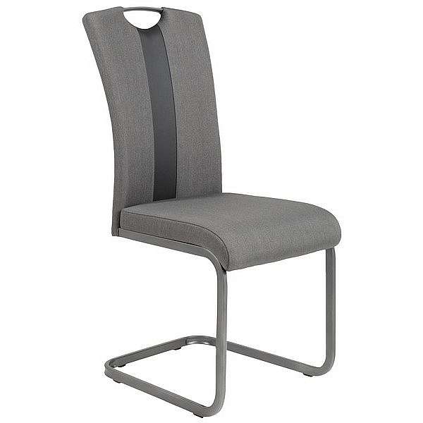 Jídelní židle Amber 2, šedá látka/ekokůže
