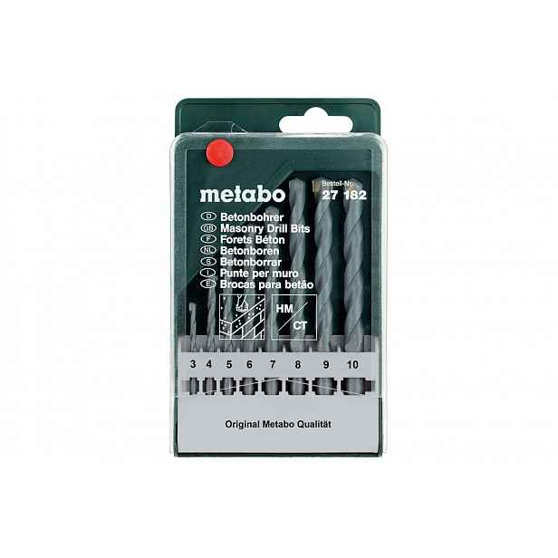 Metabo - 8dílná sada vrtáků do betonu 627182000
