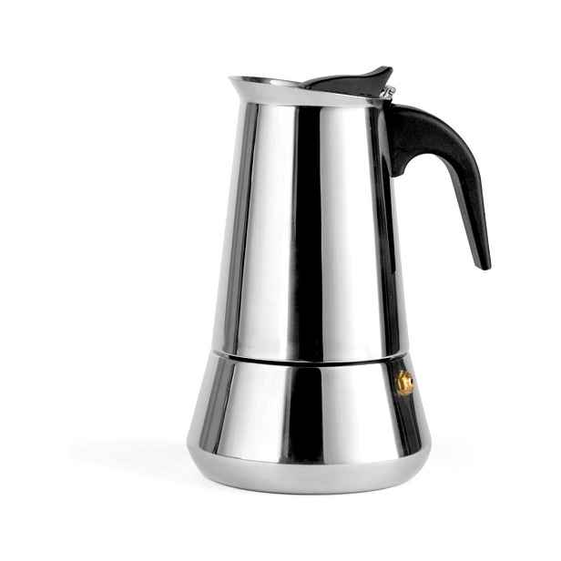 Moka konvička z nerezové oceli ve stříbrné barvě 400 ml Trevi – Leopold Vienna