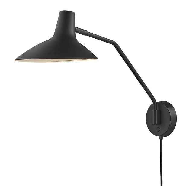 Nástěnná Lampa Darci 1X25W Černá Nastavitelná Dftp Nordlux