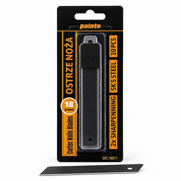 Painto Black Elastické odlamovací čepele 18 mm 10 ks pro technické nože