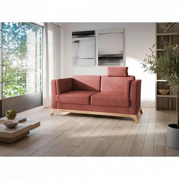 Sit & More 2,5SEDÁK, textil, třešňová červená