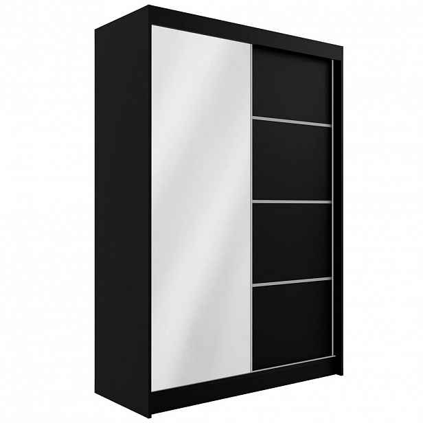 ALTDECOR ŠATNÍ SKŘÍŇ PAOKI – 150 cm – černá