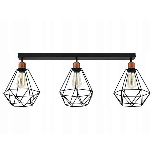 Lampa Stropní Svítidlo Loft Edison z drátu 718-A3