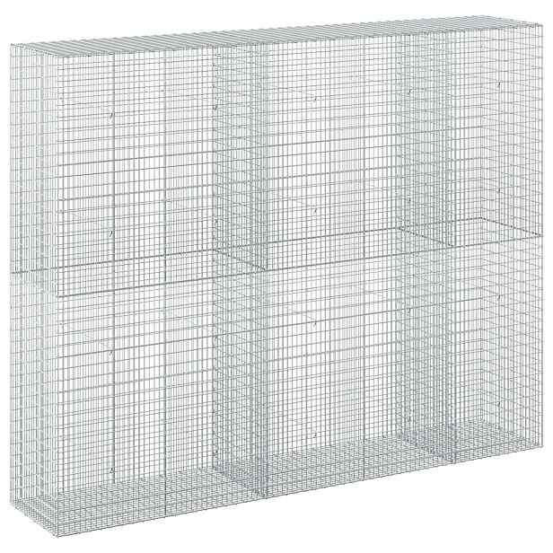 vidaXL Gabion s drátem 3,5 mm a sítem 5x2,5 cm 250x50x200 cm