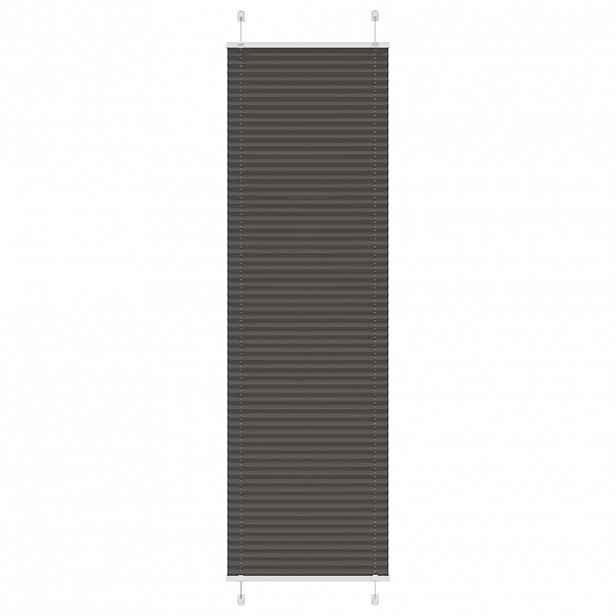 vidaXL Plisovaná roleta černá 60x200 cm Šířka látky 59,4 cm Polyester