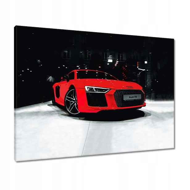 Obrazy 80x60 Červené Audi Audica R8