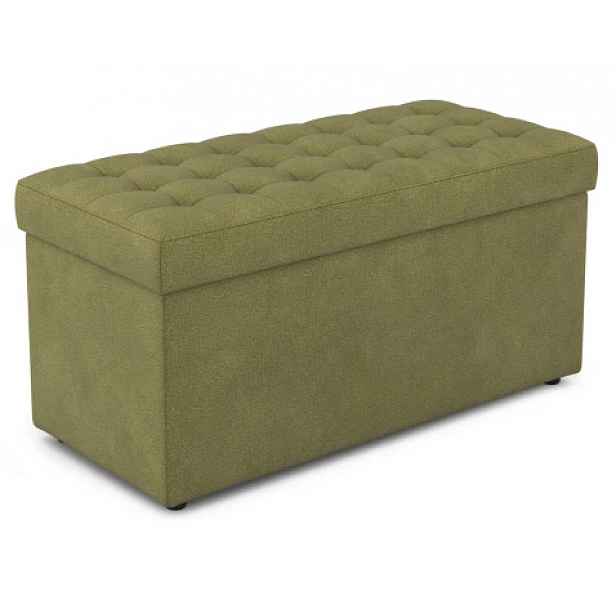 Taburet Surprise Maxi 90x45 cm, trávově zelená látka