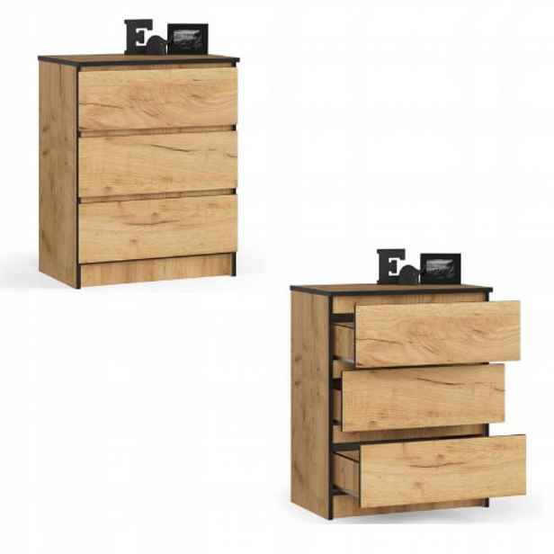 Komoda skříňka K60 3 zásuvky craft Akd