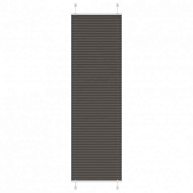 vidaXL Plisovaná roleta černá 65x200 cm Šířka látky 64,4 cm Polyester