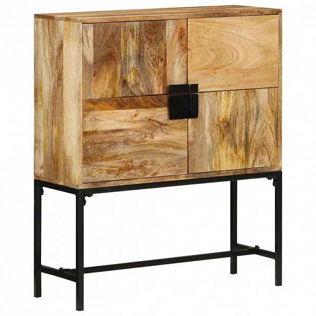 vidaXL Příborník 80 x 30 x 95 cm masivní hrubé mangovníkové dřevo