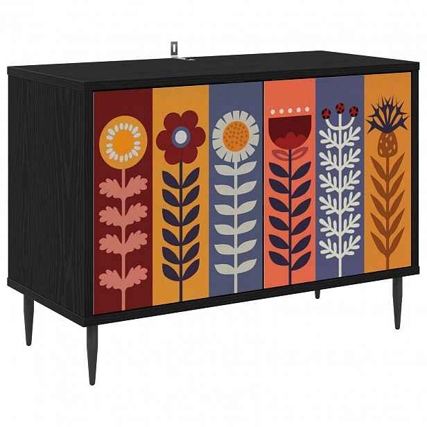 vidaXL Televizní skříň ESSEN 69 x 33 x 50,5 cm Černý dub