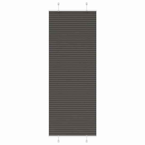 vidaXL Plisovaná roleta černá 60x200 cm Šířka látky 59,4 cm Polyester