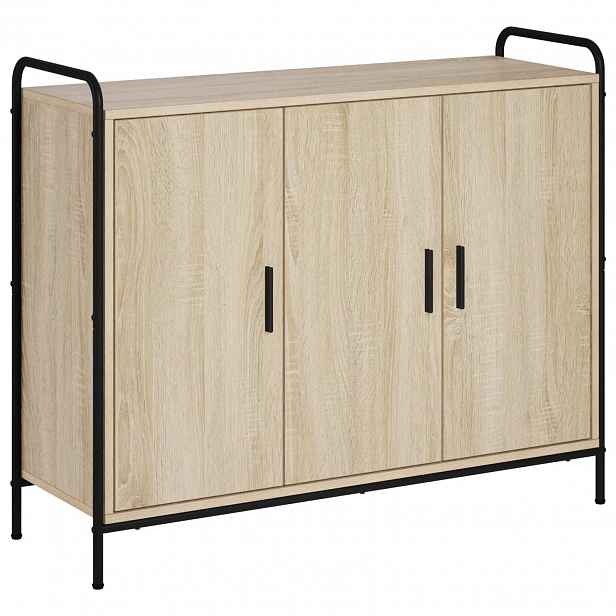 vidaXL Servírovací skříň Dub sonoma 97 x 33 x 81 cm Kompozitní dřevo
