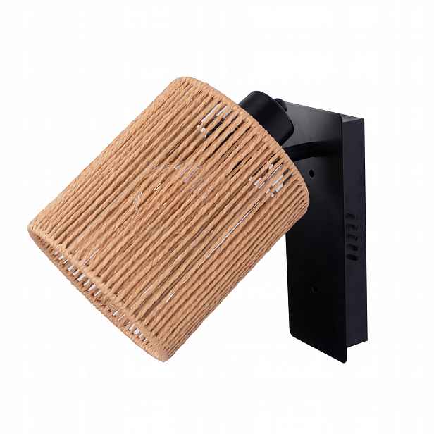 Nástěnná lampa Boho Loft APP1823-1W Nature Black hnědá černá E27 60W Toolight
